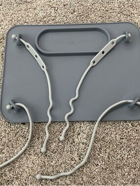 Gray Silicone Busy Board - Sensory & Fine Motor Toy